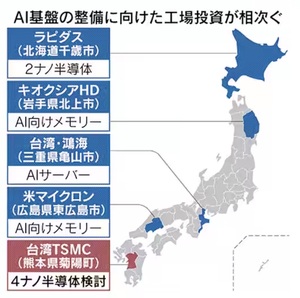 TSMC 熊本でAI先端半導体生産へ
